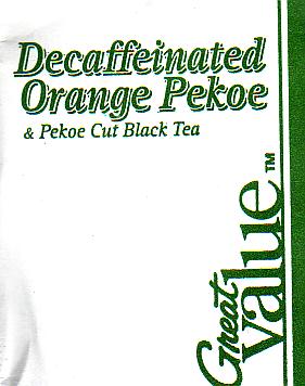2 Orange Pekoe decaffeinated