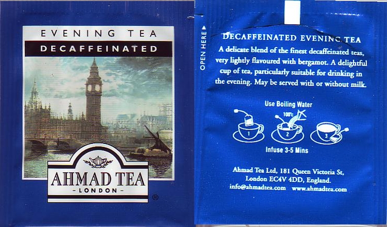 7 Evening tea decaffeinated