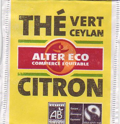 Thé Vert Ceylan Citron