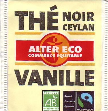 Thé Noir Ceylan Vanille