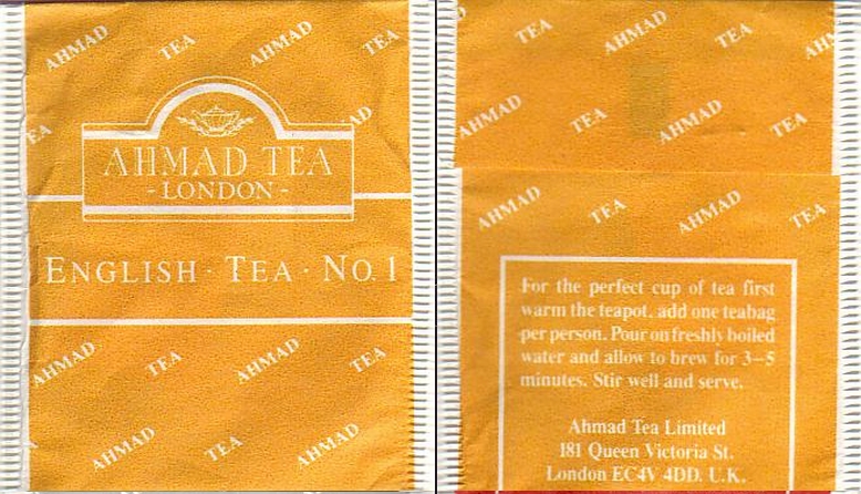 1 English tea n1 yellow