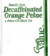 1 Decaffeinated Orange Pekoe Family size